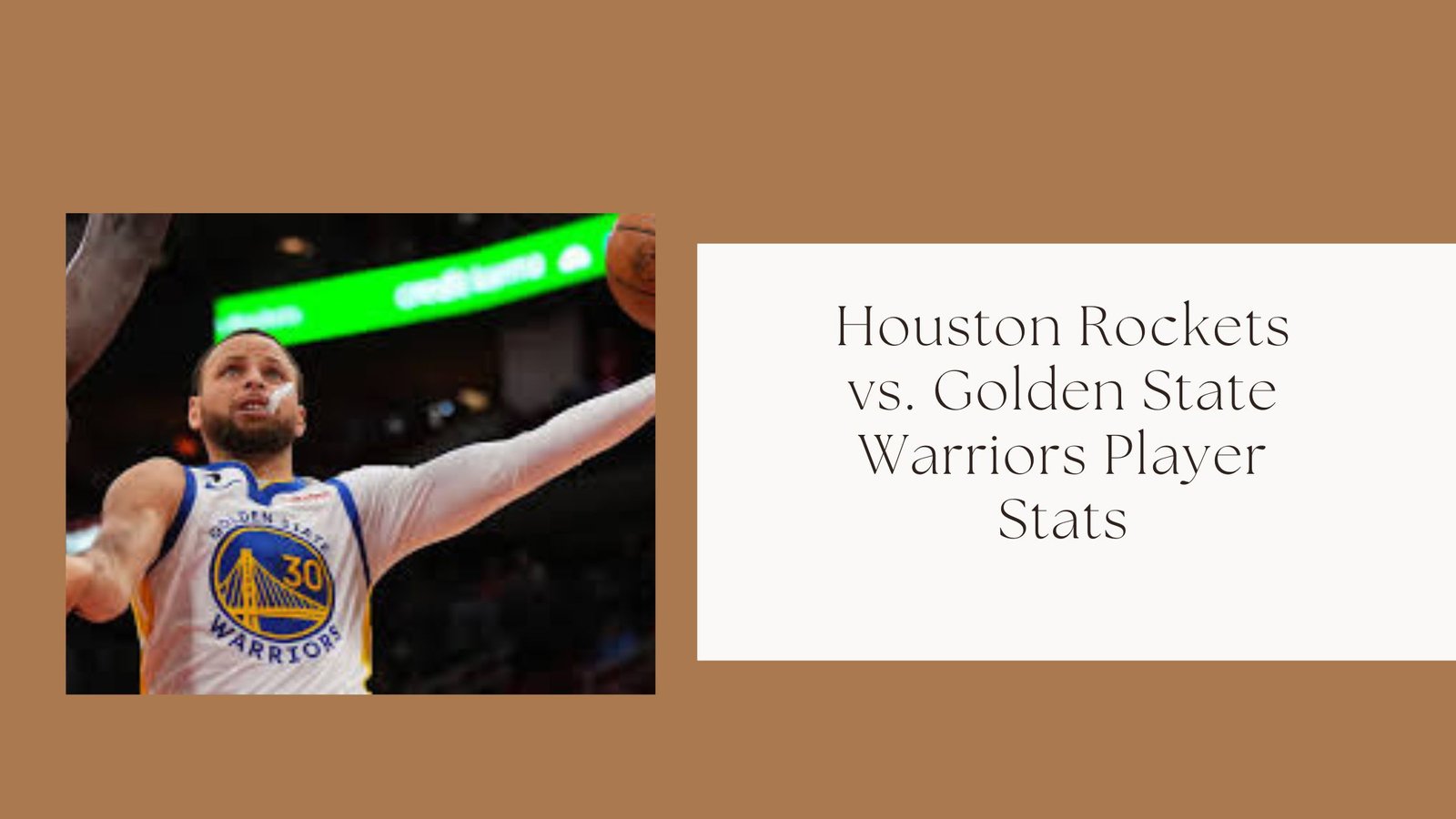 Houston Rockets vs. Golden State Warriors Player Stats