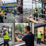 Glaziers in camden window installation